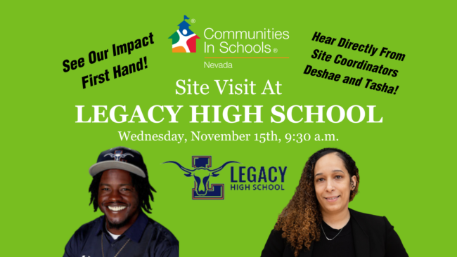 Legacy High School Site Visit takes place November 15, 2023